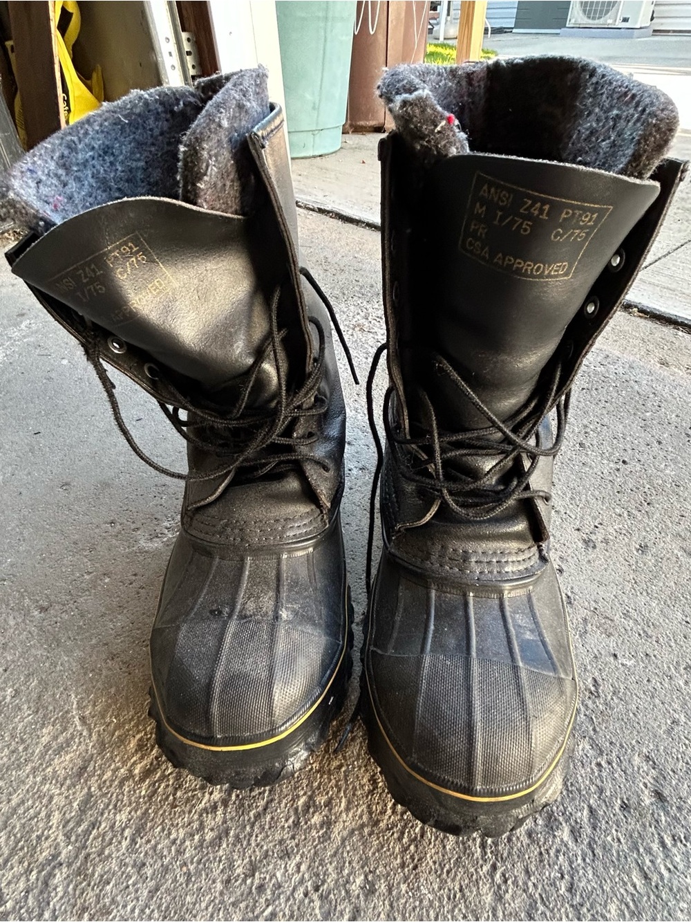 LaCrosse Artic De-Icer Steel Toe Black Insulated Work Boots Men’s Size 10